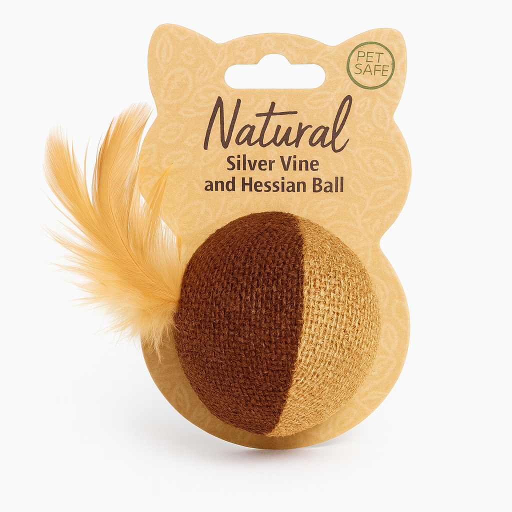 Natural Silk Weave Cat Balls - Feather Chase Toys