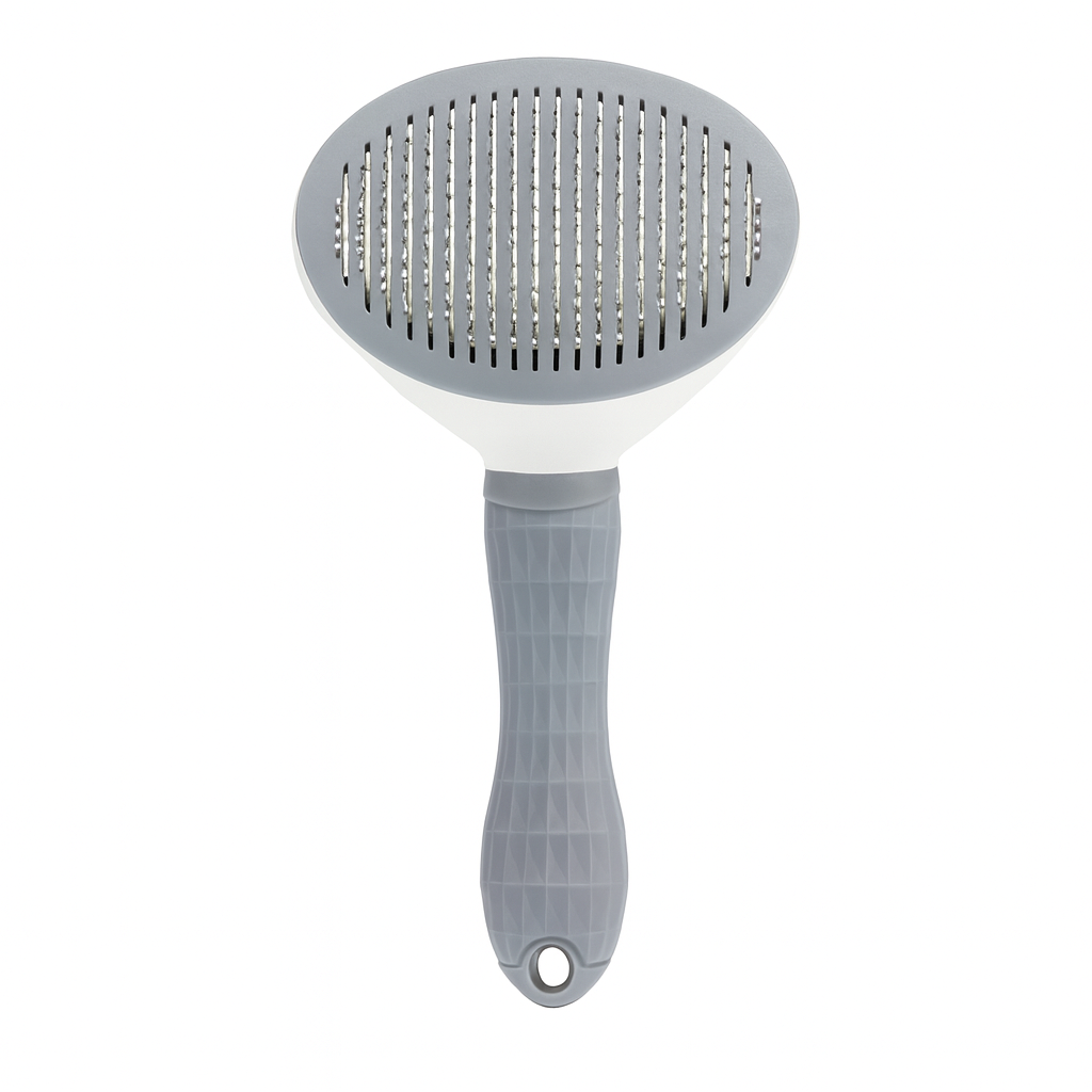Self-Cleaning Cat Grooming Brush -  Easy Fur Removal & Detangling.