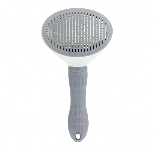 Self-Cleaning Cat Grooming Brush -  Easy Fur Removal & Detangling.