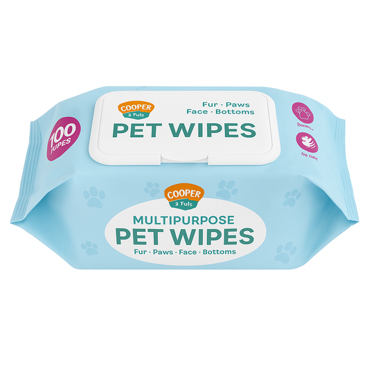 Pet Wipes 100pcs - Gentle Cleaning for Fur, Paws, Face & Bottoms