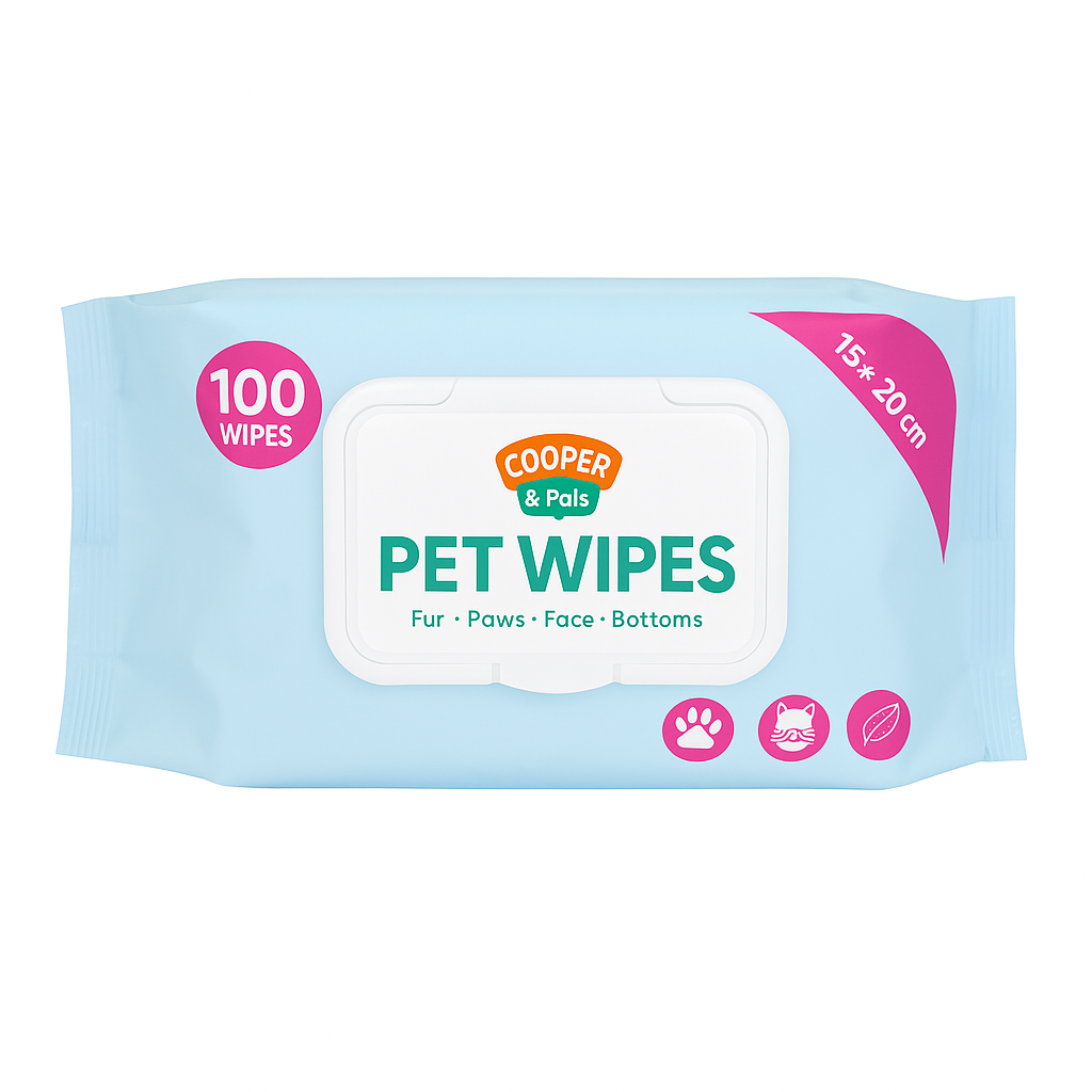 Pet Wipes 100pcs - Gentle Cleaning for Fur, Paws, Face & Bottoms