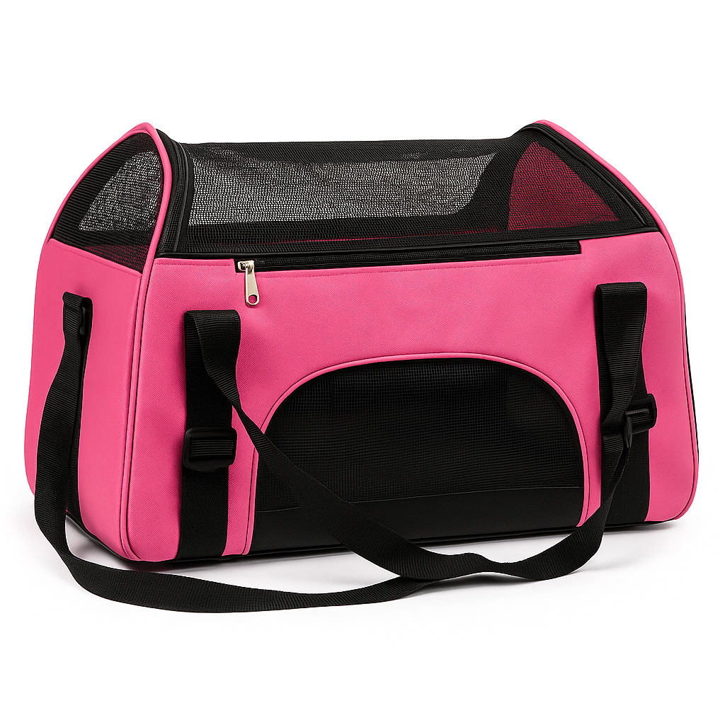 Pink Cat Carrier Bag - Stylish, Comfy & Travel - Ready