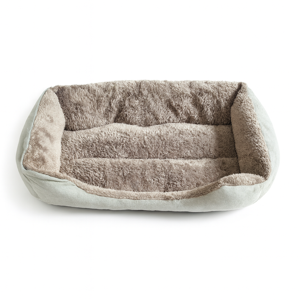 Plush Rectangle Cat Bed - Snuggle, Soft & Whisker-Approved