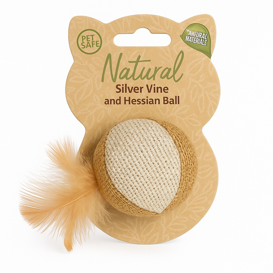Natural Silk Weave Cat Balls - Feather Chase Toys