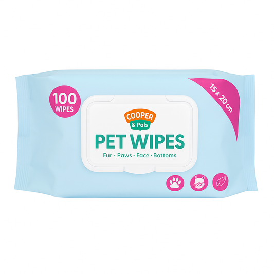 Pet Wipes 100pcs - Gentle Cleaning for Fur, Paws, Face & Bottoms