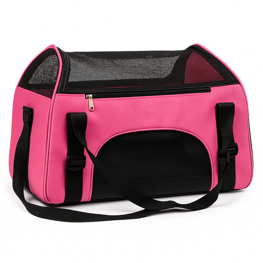 Pink Cat Carrier Bag - Stylish, Comfy & Travel - Ready