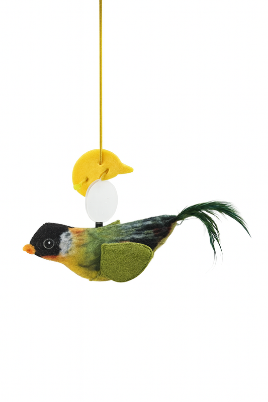 Hanging Bird Cat Toy with Suction cup - Interactive Play